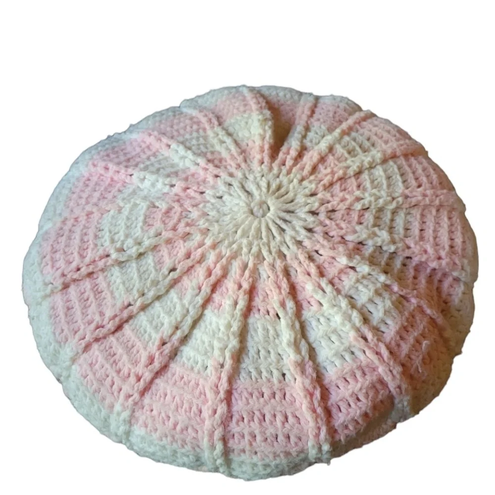Vintage pink white